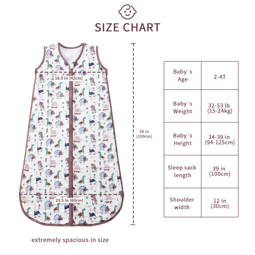 Organic Cotton Toddler Sleep Sack - Kitten (0.5 TOG)