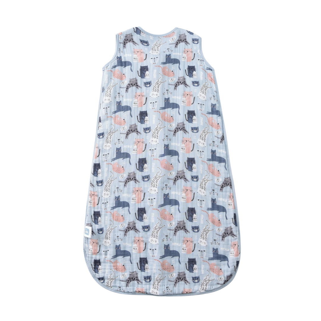 Organic Cotton Toddler Sleep Sack - Kitten (0.5 TOG)