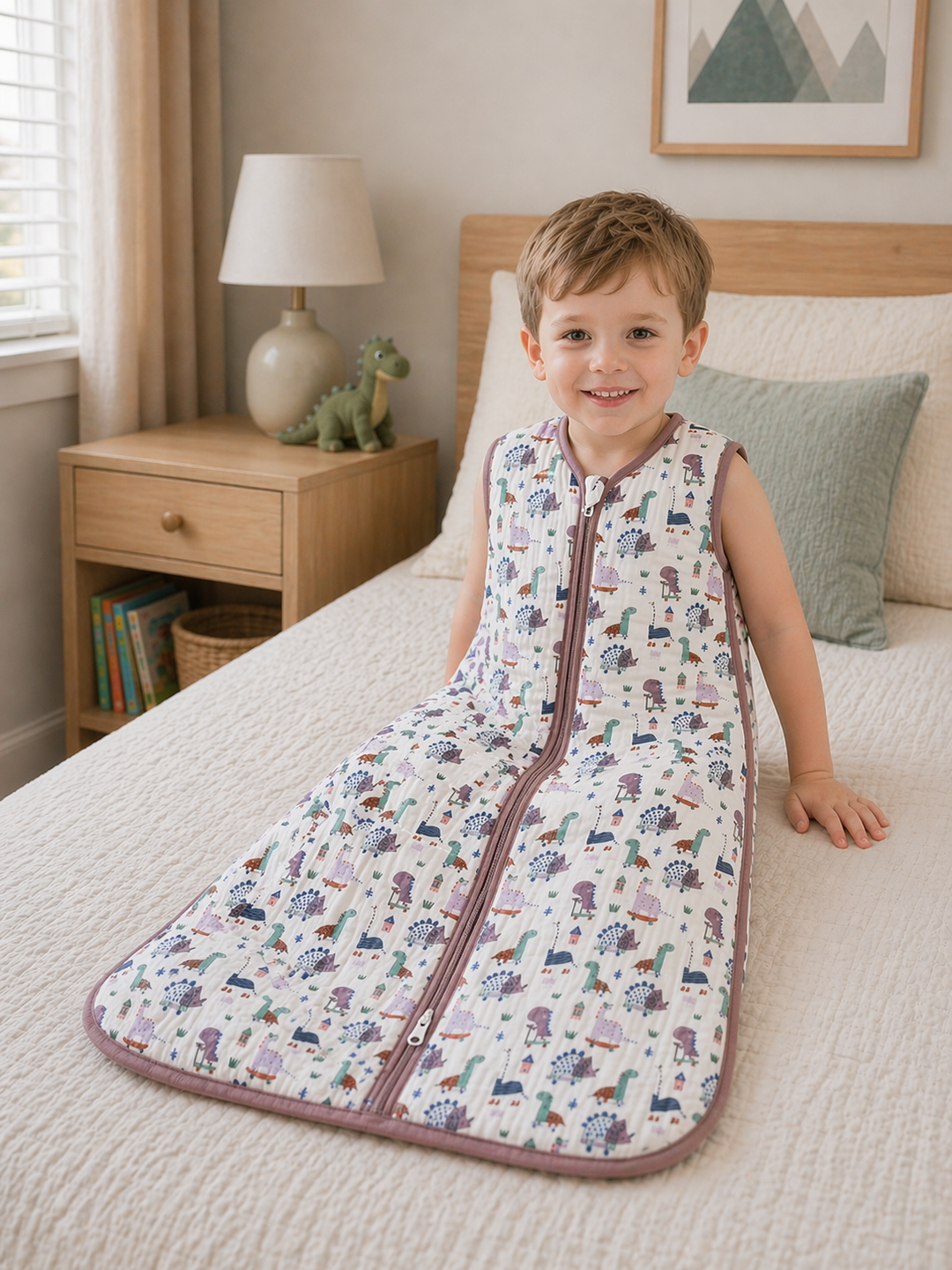 Organic Cotton Toddler Sleep Sack - Kitten (0.5 TOG)